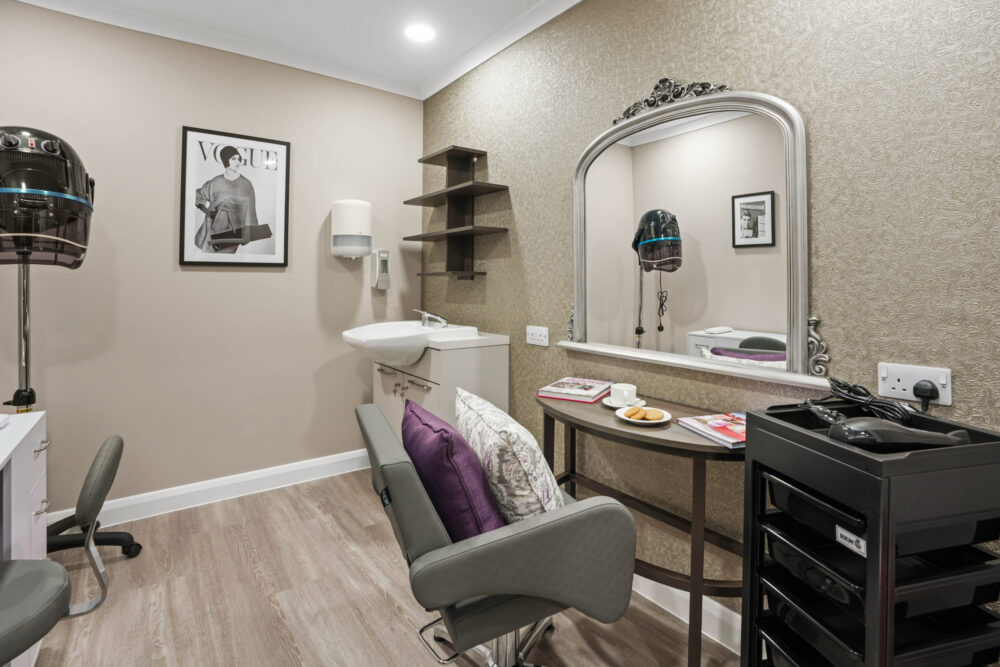 On-site hair salon